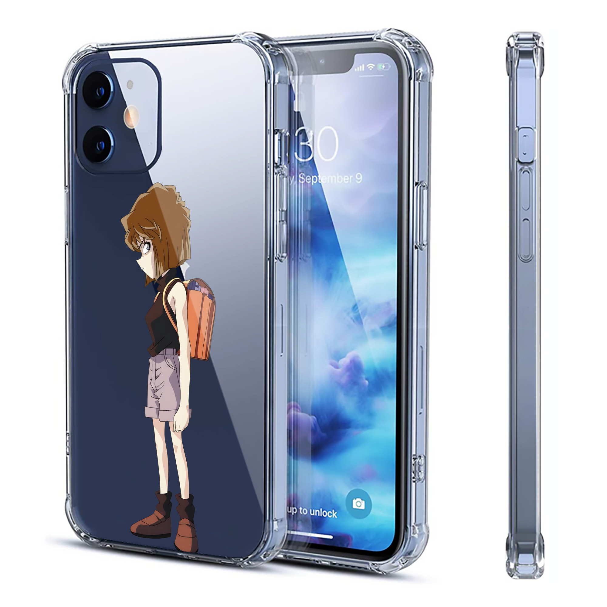 （画像用） 名探偵コナン 灰原 哀 はいばら あい Detective Conan Anita Hailey、Vi Graythorn Haibara Ai 【iPhone 12シリーズ対応】透明スマホケース（クリアソフトケース）